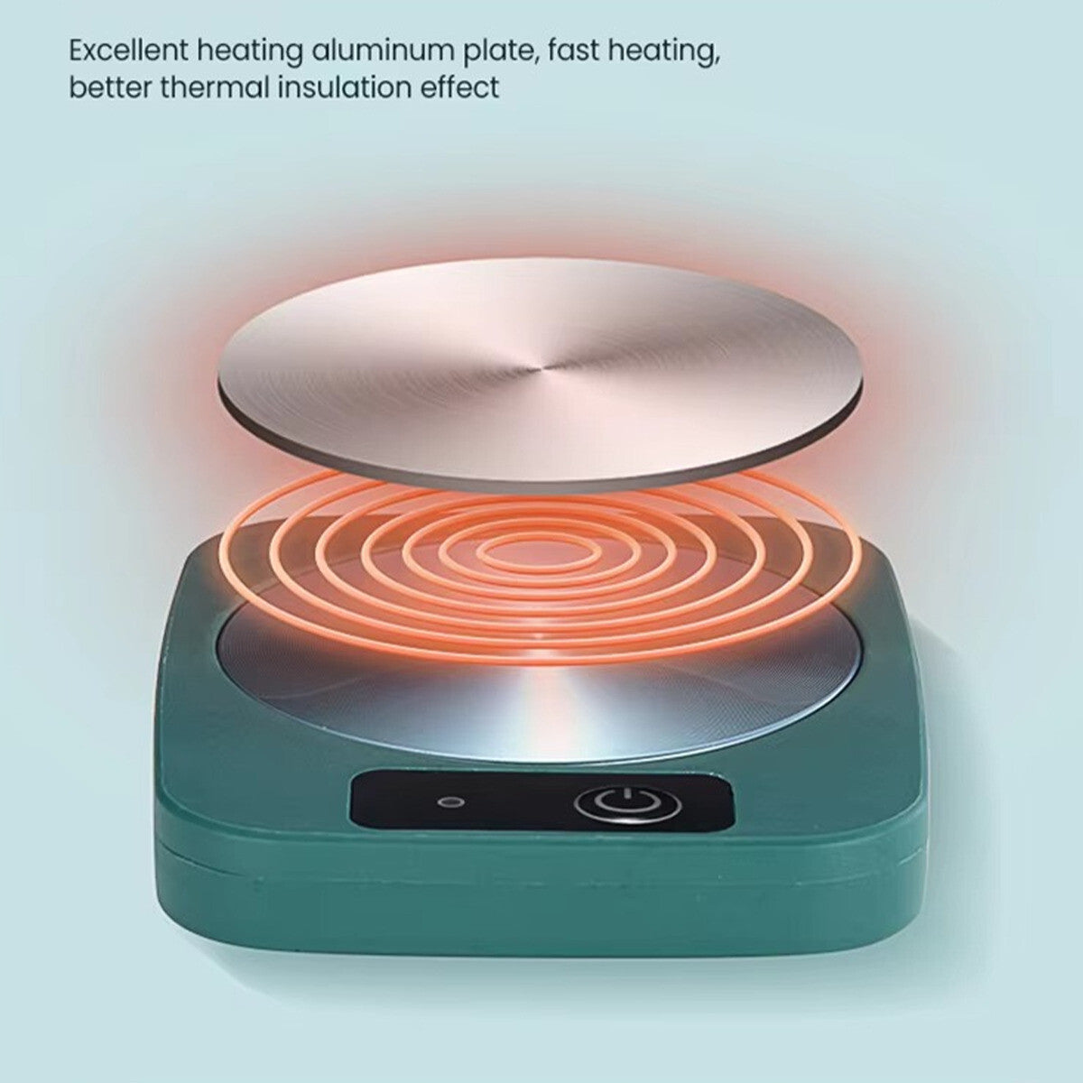 Smart Electric Coffee Mug Warmer - USB Desk Heater for Hot Drinks