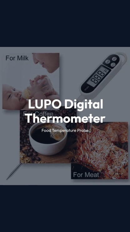 Instant Read Digital Meat Thermometer for BBQ and Air Fryer Cooking