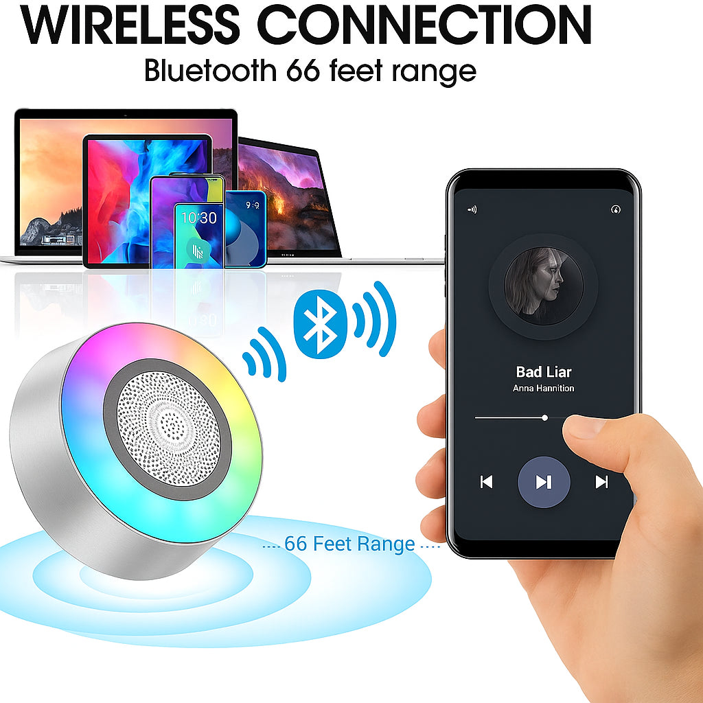 WATERPROOF WIRELESS SPEAKER BLUETOOTH LED MINI SPEAKER PORTABLE