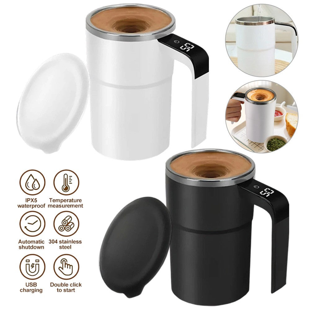 Self-Stirring Coffee Mug 380ML Magnetic Stirring Cup Portable Rechargeable