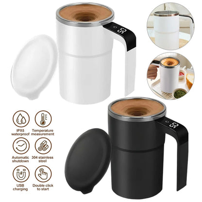 Self-Stirring Coffee Mug 380ML Magnetic Stirring Cup Portable Rechargeable