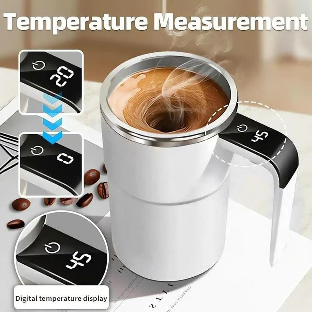 Self-Stirring Coffee Mug 380ML Magnetic Stirring Cup Portable Rechargeable