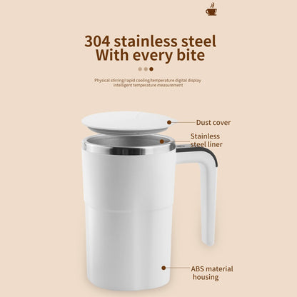 Self-Stirring Coffee Mug 380ML Magnetic Stirring Cup Portable Rechargeable