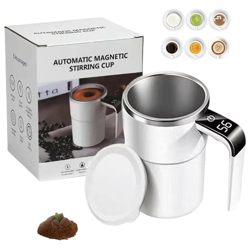 Self-Stirring Coffee Mug 380ML Magnetic Stirring Cup Portable Rechargeable