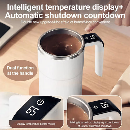 Self-Stirring Coffee Mug 380ML Magnetic Stirring Cup Portable Rechargeable