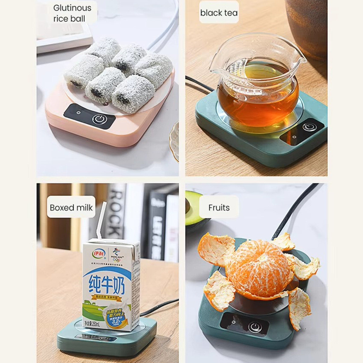 Smart Electric Coffee Mug Warmer - USB Desk Heater for Hot Drinks