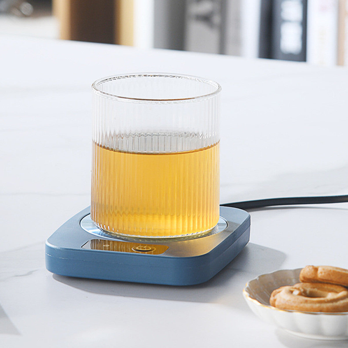 Smart Electric Coffee Mug Warmer - USB Desk Heater for Hot Drinks